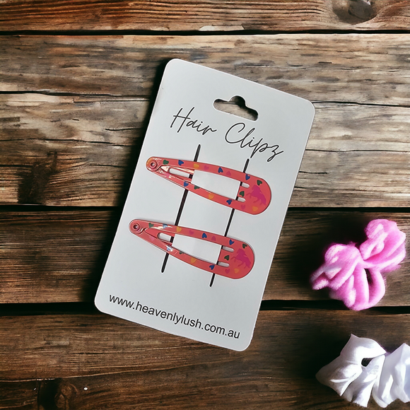 Snap Clips - (Pink) Hearts & Horse