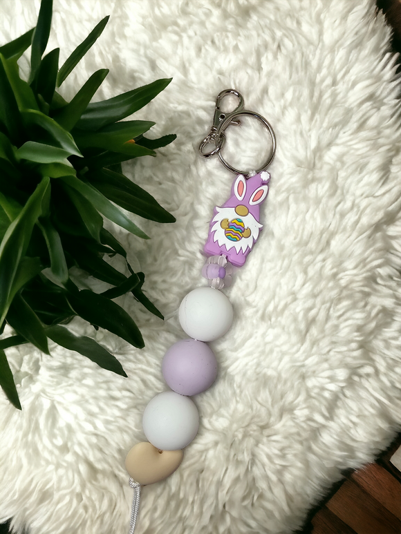 Large Keyring - Easter Bunny (Purple)