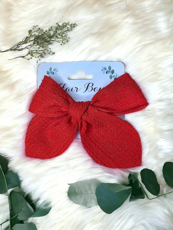 Small hair bow - Red
