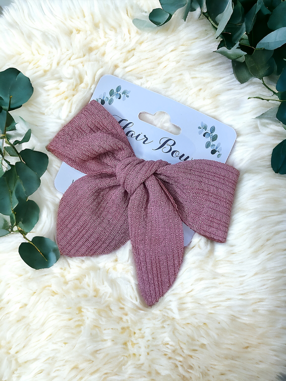 Small hair bow - Pink/Purple