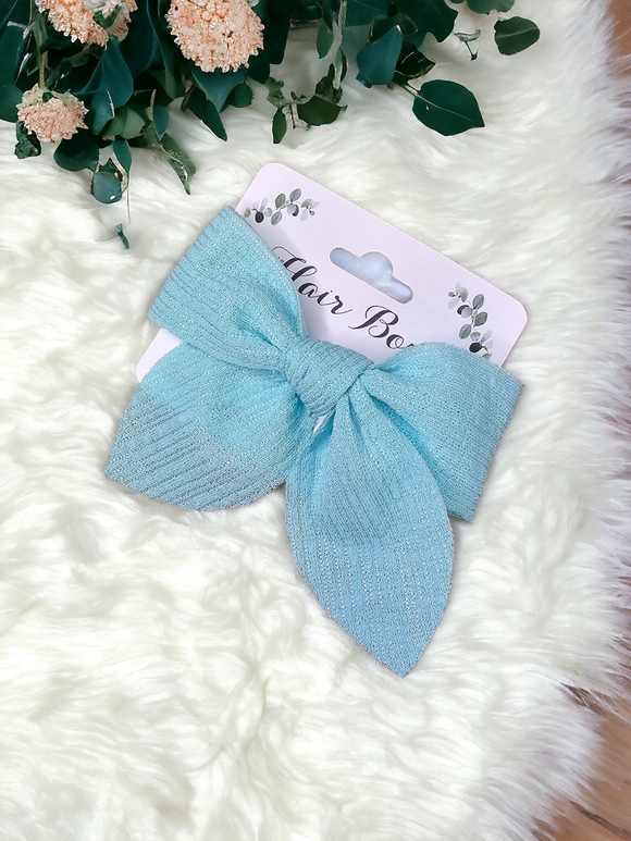 Small hair bow - turquoise