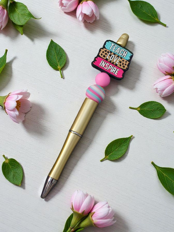 Beaded Pen - Teach, Love, Inspire