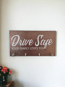 "Drive Safe" Keyring Holder