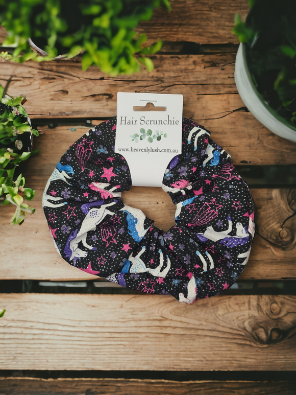 Extra Large Hair Scrunchie - Unicorns