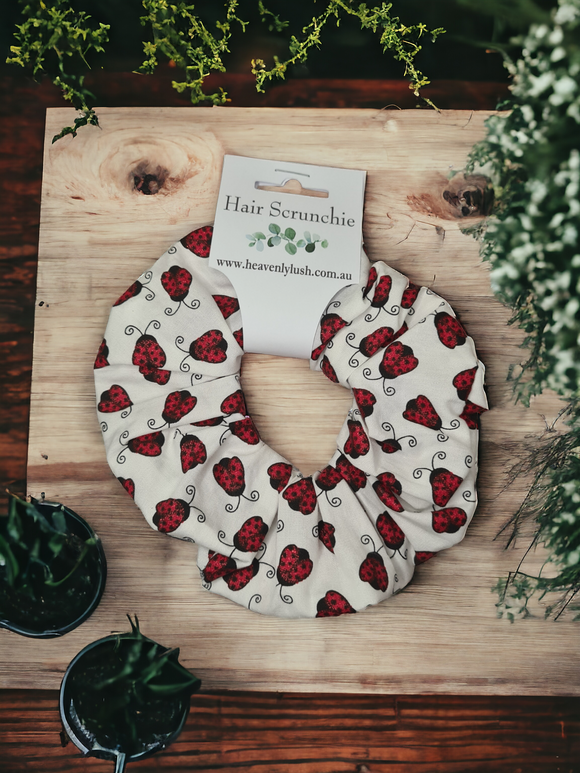 Extra Large Hair Scrunchie - Lady Birds