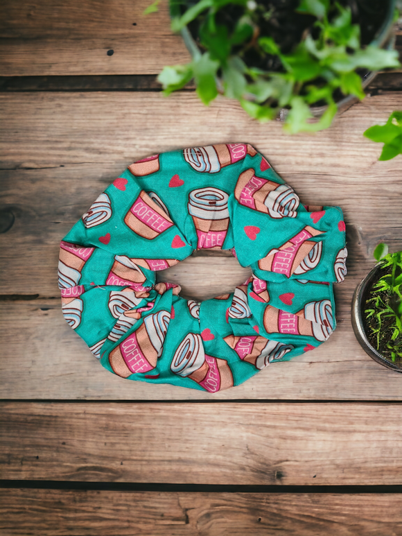 Extra Large Hair Scrunchie - Coffee