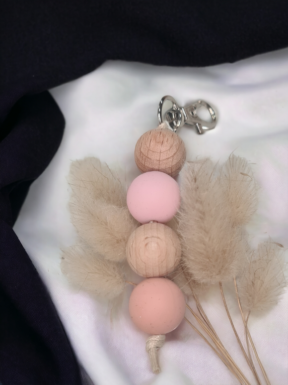 Small Keyring - Soft Pinks