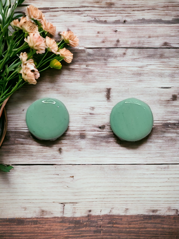 Mint Green Medium round Studs