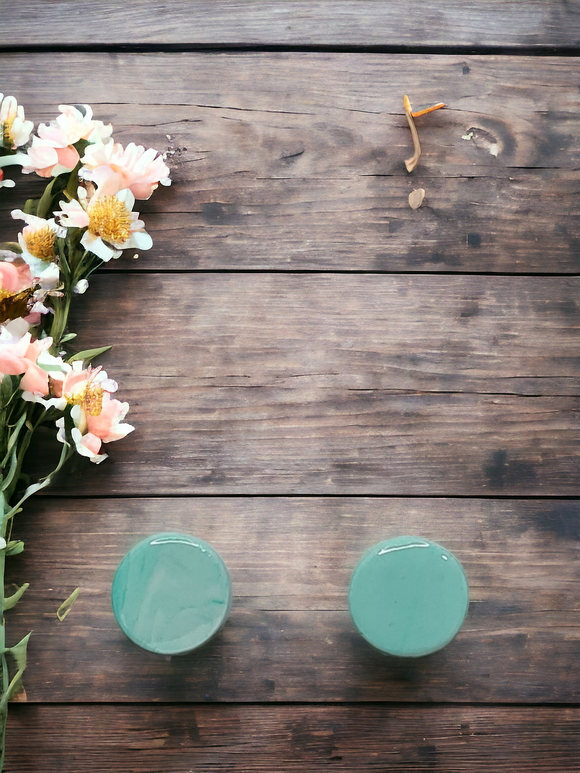 Light Blue/Green Medium round Studs