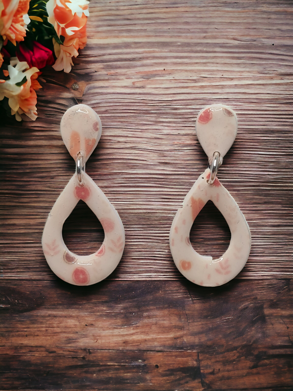 Patterned design - Teardrops Dangles