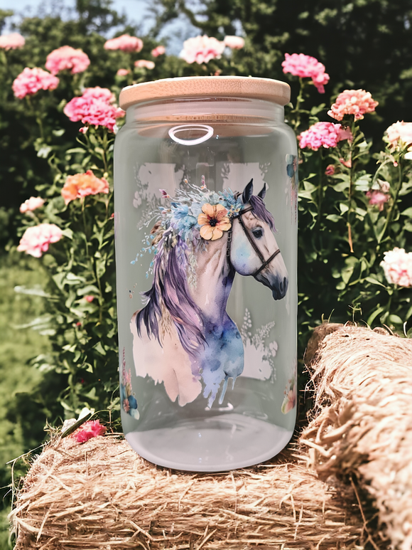 Horse 16oz Tumbler (clear)