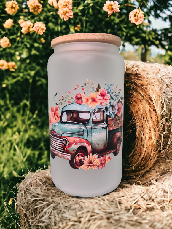 Old Truck 16oz Tumbler (frosted)