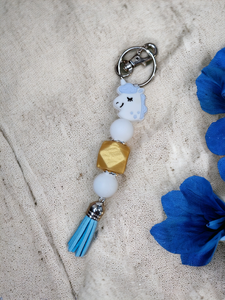 Small Keyring - Blue Unicorn