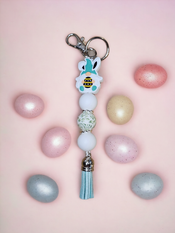 Small Keyring - Blue/Green Easter