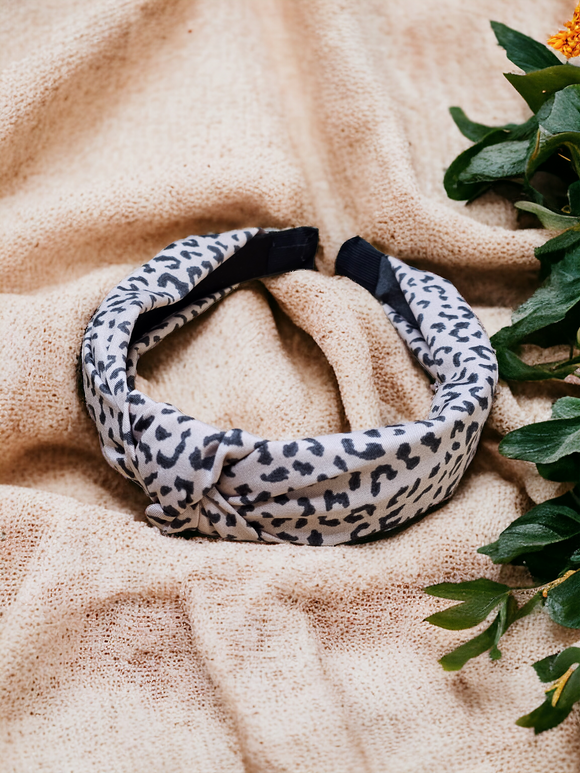 Leopard print headband