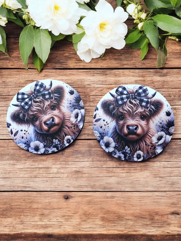 2pk - Highland Cow (round)