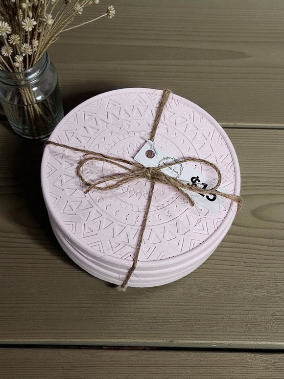 4pk Coasters - Pink