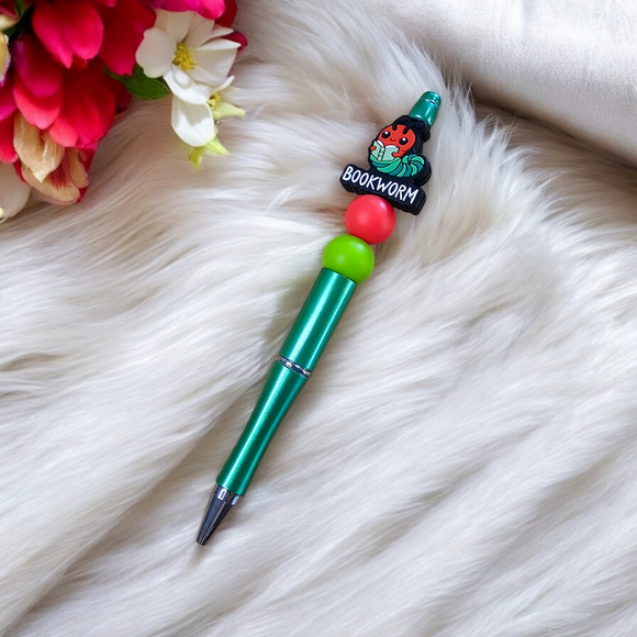 Beaded Pen - 'Bookworm'