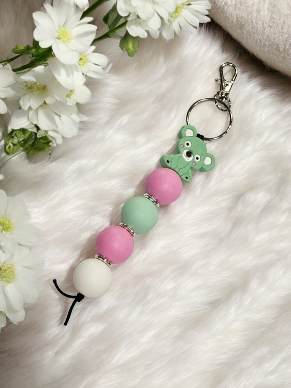 Large Keyring - Green Koala