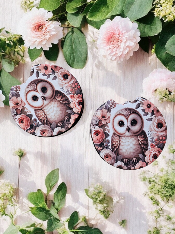 Car Coasters - Owl