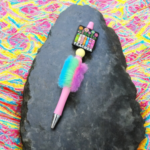 Fluffy Pen - "Teacher"