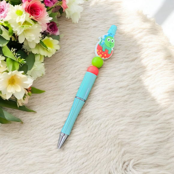 Beaded Pen - Baby Dinosaur