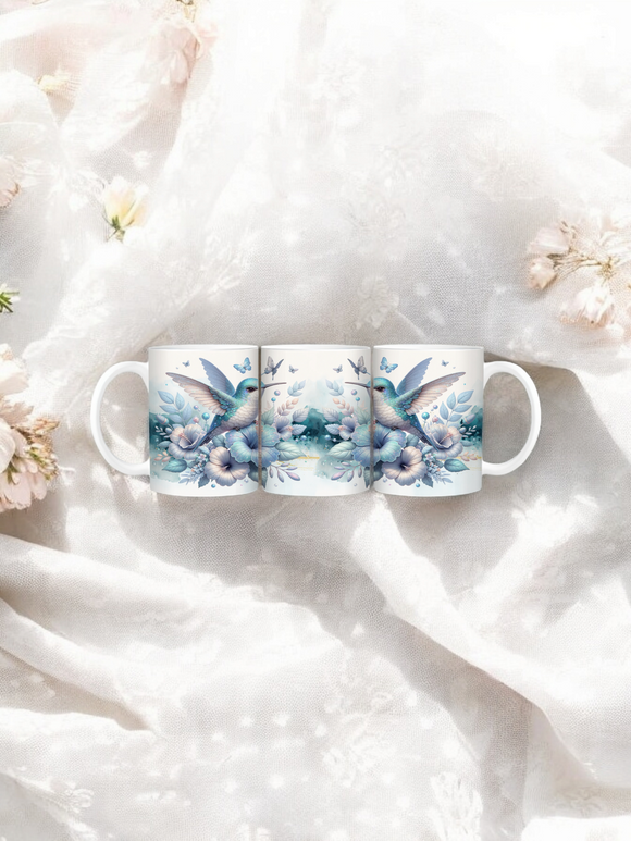 11oz Mug - Blue Hummingbird