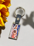 Custom Photo Rectangle Metal keyring