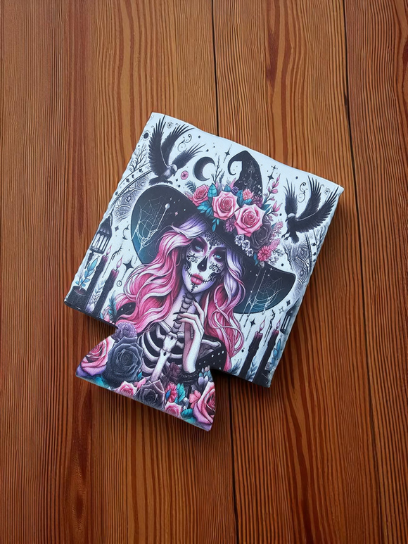Can Cooler - Sugar Skull Witch