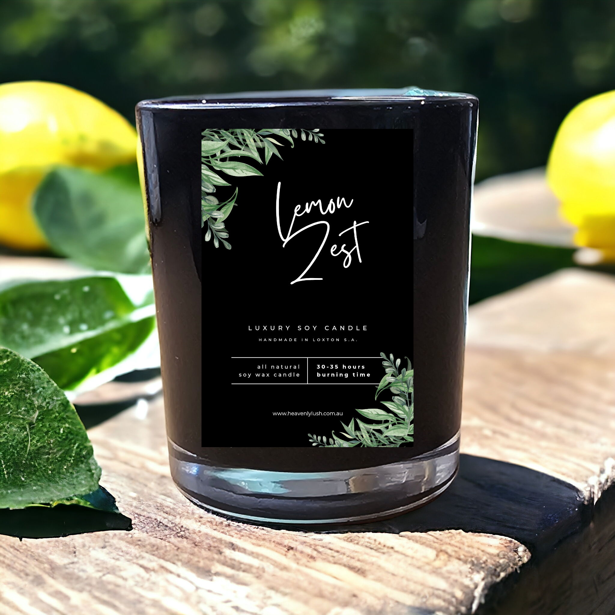 Soy Wax Candle - Lemon Zest – Heavenly Lush