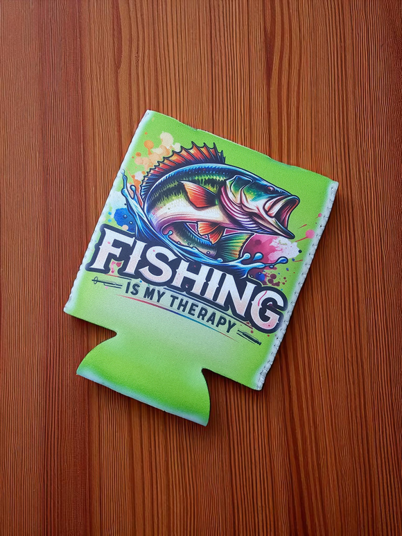 Can Cooler - Fishing is my Therapy
