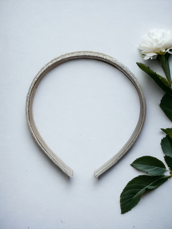 Kids Silver Glitter headband