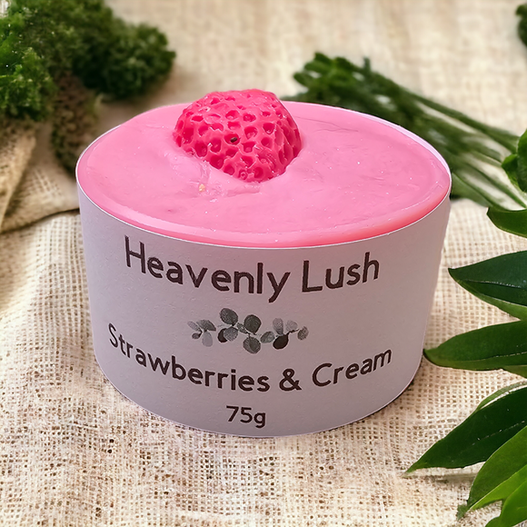Round Soap - Strawberries & Cream