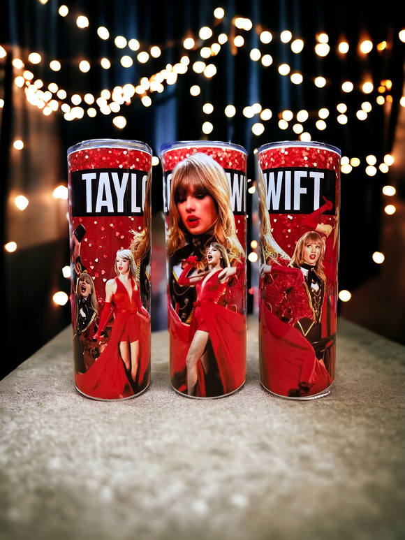 ✨️ SALE ✨️ 20oz Tumbler - Swiftie (design 4 - red)