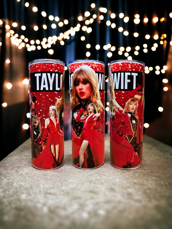 20oz Tumbler - Swiftie (design 4 - red)