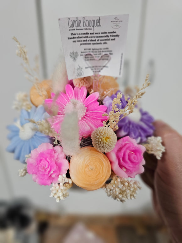 Teacup Candle & Melts bouquet - Mango Sorbet ⭐️ PICKUP ONLY ⭐️