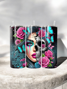 20oz Tumbler - "Classy with a savage side"