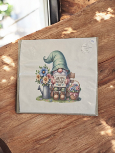Face Washer - Garden Gnome "Happy Mother's Day"