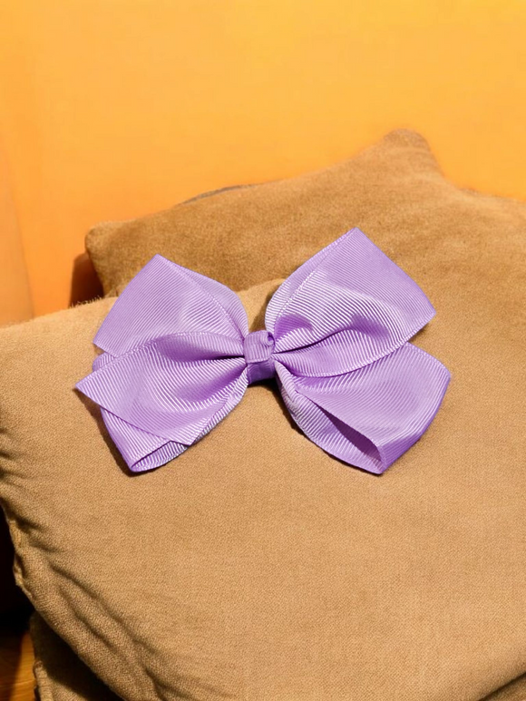 Kids Medium Hair bow - purple