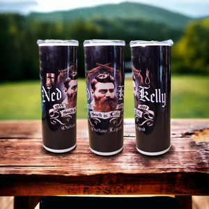 ✨️ SALE ✨️ 20oz Skinny Tumbler - Ned Kelly "Such is Life"