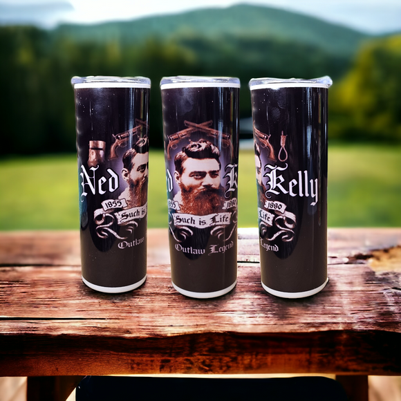 ✨️ SALE ✨️ 20oz Skinny Tumbler - Ned Kelly 
