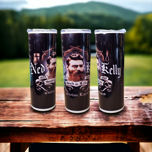 20oz Skinny Tumbler - Ned Kelly 