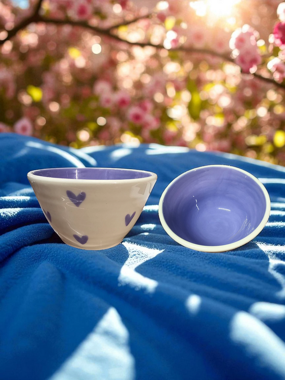 Locally Made Purple Heart Candle Bowl
