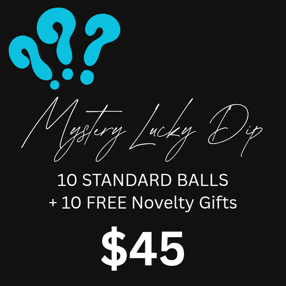 10 STANDARD BALLS + 10 Free Novelty Gifts