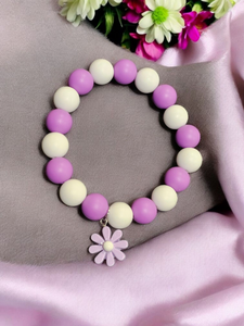 Silicone Bracelet - Flower Charm