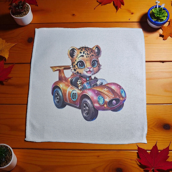 Face Washer - Cub in Car