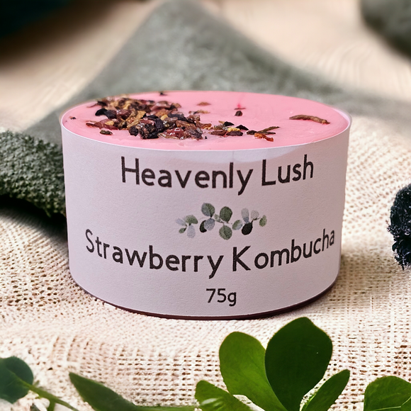 Round Soap - Strawberry Kombucha
