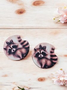 Car Coasters - Raccoon