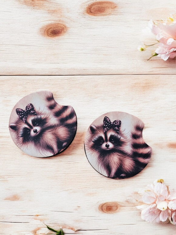 Car Coasters - Raccoon