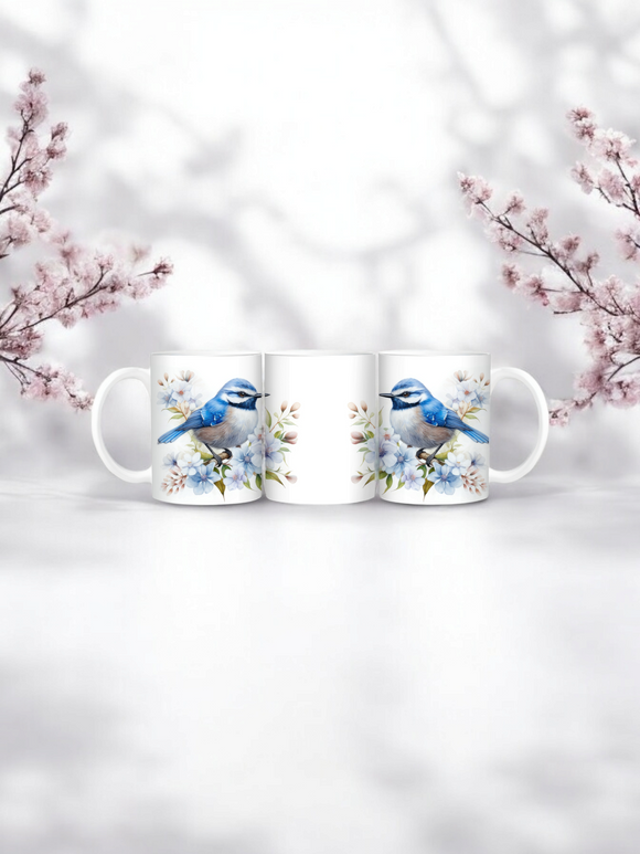 11oz Mug - Blue Wren